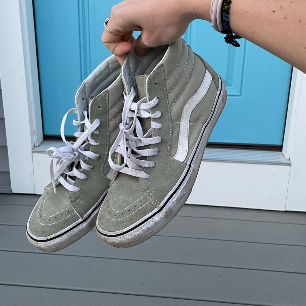 Mint Green Sk8-Hi Vans